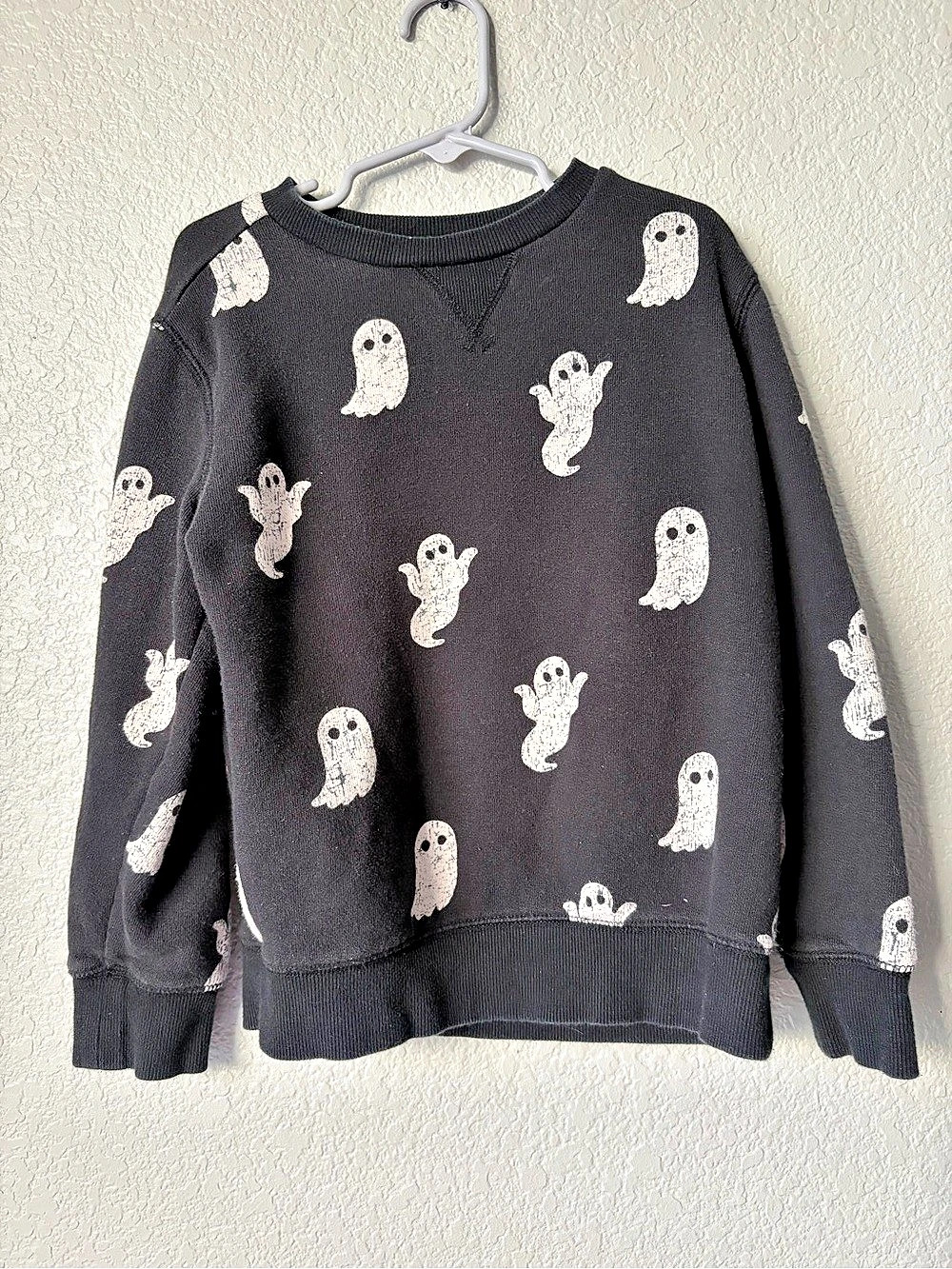 Gymboree Ghost Allover Print Crewneck Sweatshirt Girls size 5/6